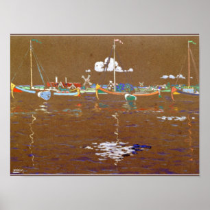 Kandinsky - Boats Poster