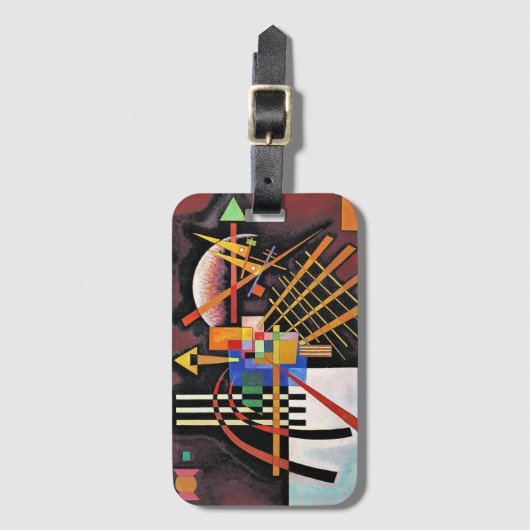 Kandinsky - Boven- en Linkerberoemde kunst Bagagelabel (Voorkant (verticaal))