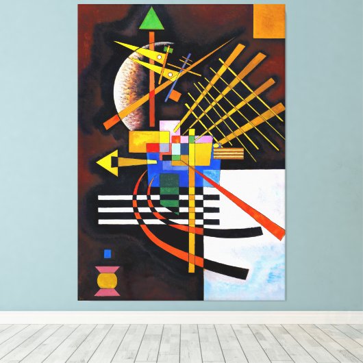 KANDINSKY - BOVEN EN LINKS - 1925 - Bauhaus - Canvas Afdruk (Insitu (Houten vloer))