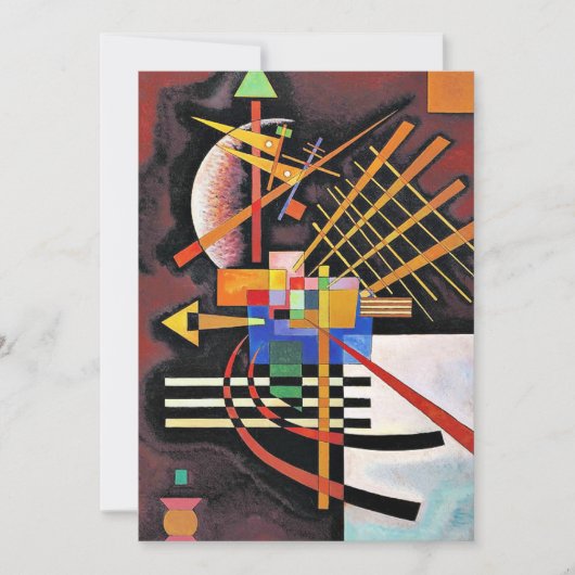 Kandinsky - Boven en links, Kaart (Voorkant)