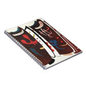 Kandinsky Brown met aanvullende abstracte kunst Notitieboek (Rechterzijde)