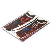 Kandinsky Brown met aanvullende abstracte kunst Notitieboek (Linkerzijde)