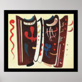 Kandinsky Brown met supplement Abstract schilderen Poster (Voorkant)