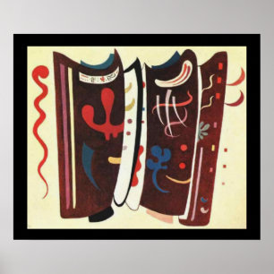 Kandinsky Brown met supplement Abstract schilderen Poster