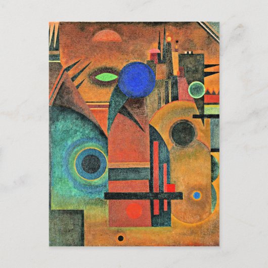 Kandinsky - Brown Silence Briefkaart (Voorkant)