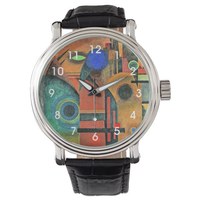 Kandinsky - Brown Silence Horloge (Voorkant)