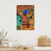 Kandinsky - Brown Silence Poster (Keuken)