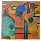 Kandinsky - Brown Silence Tegeltje (Voorkant)