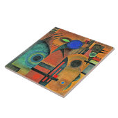 Kandinsky - Brown Silence Tegeltje (Zijkant)