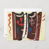 Kandinsky Brown with Supplement Abstract Briefkaart (Voorkant / Achterkant)