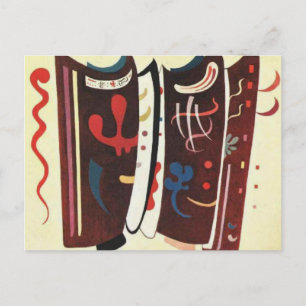 Kandinsky Brown with Supplement Abstract Briefkaart