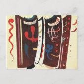 Kandinsky Brown with Supplement Abstract Briefkaart (Voorkant)