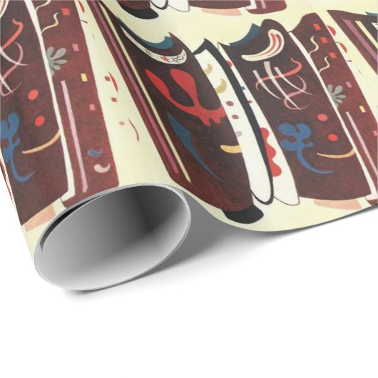 Kandinsky Brown with Supplement Abstract Cadeaupapier (Rol Hoek)