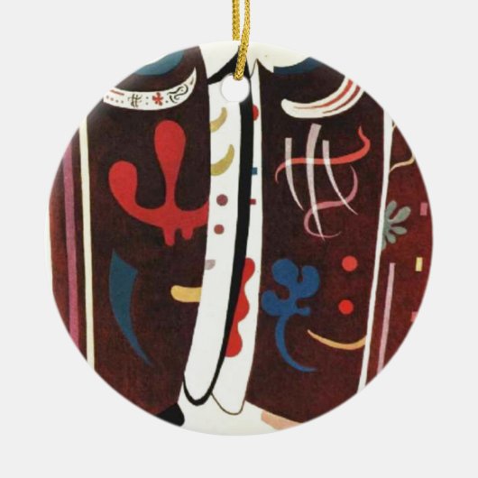 Kandinsky Brown with Supplement Abstract Keramisch Ornament (Voorkant)