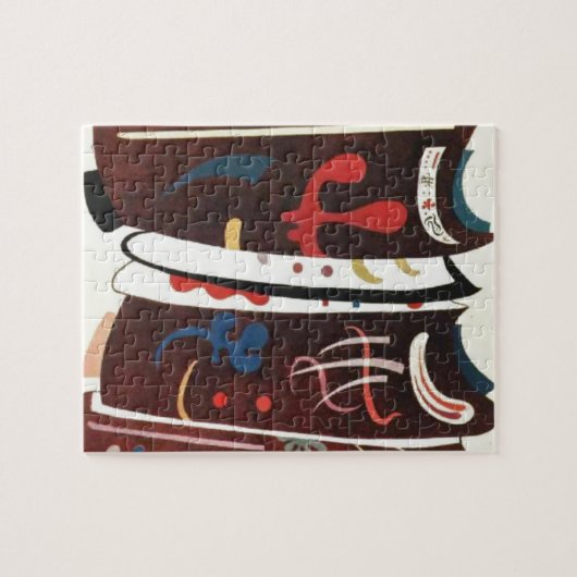 Kandinsky Brown with Supplement Abstract Legpuzzel (Horizontaal)