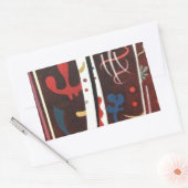 Kandinsky Brown with Supplement Abstract Rechthoekige Sticker (Envelop)