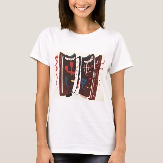 Kandinsky Brown with Supplement Abstract T-shirt (Voorkant)