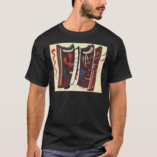 Kandinsky Brown with Supplement Abstract T-shirt (Voorkant)