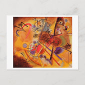 Kandinsky Brown Yellow Red Blue Briefkaart (Voorkant)