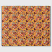 Kandinsky Brown Yellow Red Blue Cadeaupapier (Vlak)