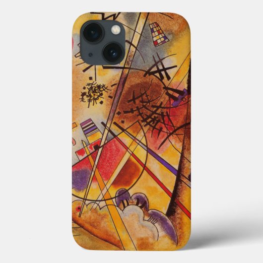Kandinsky Brown Yellow Red Blue Case-Mate iPhone Case (Achterkant)
