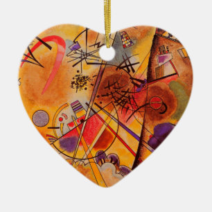 Kandinsky Brown Yellow Red Blue Keramisch Ornament