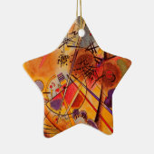 Kandinsky Brown Yellow Red Blue Keramisch Ornament (Rechts)