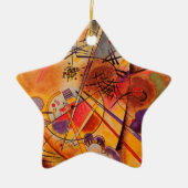 Kandinsky Brown Yellow Red Blue Keramisch Ornament (Voorkant)