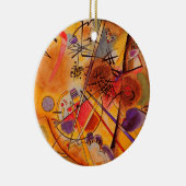 Kandinsky Brown Yellow Red Blue Keramisch Ornament (Rechts)
