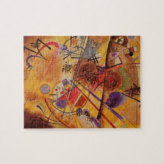 Kandinsky Brown Yellow Red Blue Legpuzzel (Horizontaal)