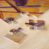 Kandinsky Brown Yellow Red Blue Legpuzzel (Zijkant)