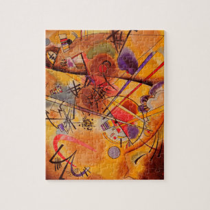 Kandinsky Brown Yellow Red Blue Legpuzzel