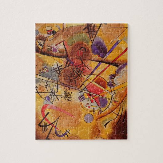 Kandinsky Brown Yellow Red Blue Legpuzzel (Verticaal)