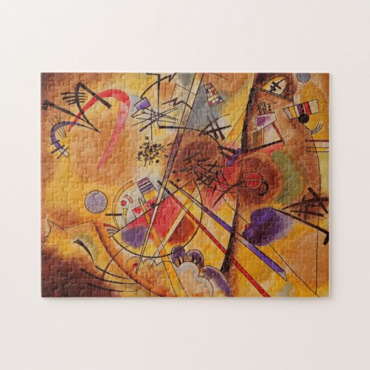 Kandinsky Brown Yellow Red Blue Legpuzzel (Horizontaal)