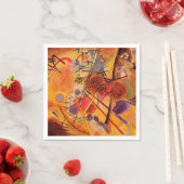 Kandinsky Brown Yellow Red Blue Servet (Insitu)