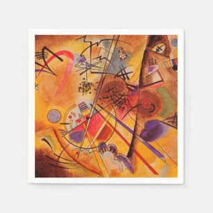 Kandinsky Brown Yellow Red Blue Servet