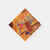 Kandinsky Brown Yellow Red Blue Servet (Hoek)