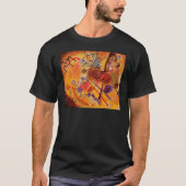 Kandinsky Brown Yellow Red Blue T-shirt (Voorkant)