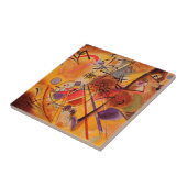 Kandinsky Brown Yellow Red Blue Tegeltje (Zijkant)