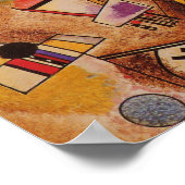 Kandinsky Bruin Geel Rood Abstract Poster (Hoek)