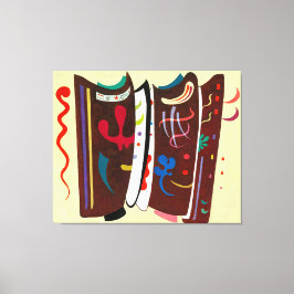 KANDINSKY - BRUIN MET SUPPLEMENT - 1935 - CANVAS AFDRUK