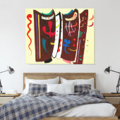 KANDINSKY - BRUIN MET SUPPLEMENT - 1935 - CANVAS AFDRUK (Insitu (Slaapkamer))