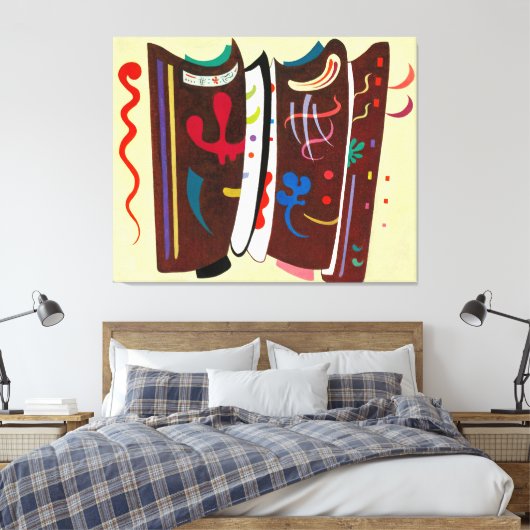 KANDINSKY - BRUIN MET SUPPLEMENT - 1935 - CANVAS AFDRUK (Insitu (Slaapkamer))