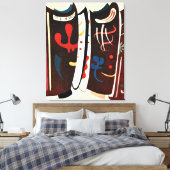 Kandinsky - Bruin met Supplement Canvas Afdruk (Insitu (Slaapkamer))