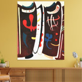 Kandinsky - Bruin met Supplement Canvas Afdruk (Insitu (Woonkamer))