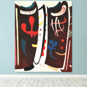 Kandinsky - Bruin met Supplement Canvas Afdruk (Insitu (Houten vloer))