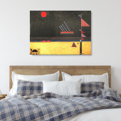 Kandinsky - Bruinachtig, abstracte kunst, Canvas Afdruk (Insitu (Slaapkamer))