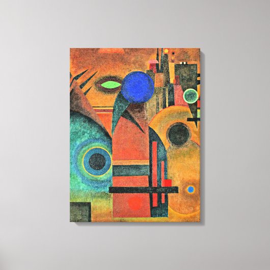 Kandinsky - Bruine stilte Canvas Afdruk (Voorkant)