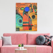 Kandinsky - Bruine stilte Canvas Afdruk (Insitu (Woonkamer))