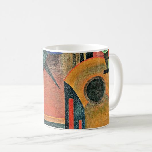 Kandinsky - Bruine stilte Koffiemok (Voorkant rechts)